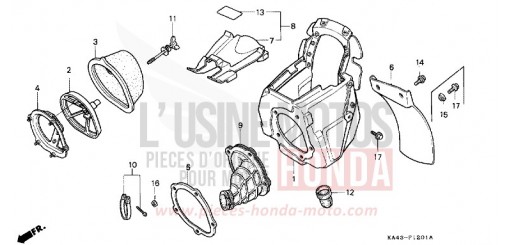 LUFTFILTER (2) CR250RH de 1987